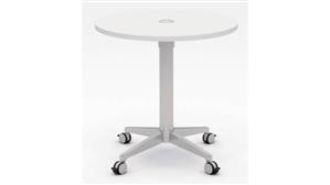 Conference Tables KFI Seating 30" Round Pedestal Table with Casters