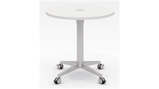 Conference Tables KFI Seating 30" Round Pedestal Table with Casters