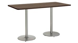 Cafeteria Tables KFI Seating 6ft W x 30in D x 36in H Breakroom Table, Round Base