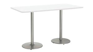 Cafeteria Tables KFI Seating 36in H x 30in W x 6ft D Breakroom Table, Round Base