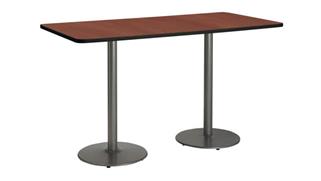 Conference Tables KFI Seating 7ft x 42in W x 30in H Double Pedestal Table