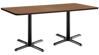Cafeteria Tables KFI Seating 36"H x 30" W x 72" D Breakroom Table, X-Base