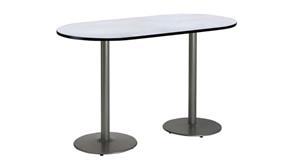 Conference Tables KFI Seating 30" x 72" RaceTrack Pedestal Table