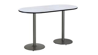 Conference Tables KFI Seating 30" x 72" RaceTrack Pedestal Table