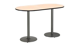 Conference Tables KFI Seating 6ft x 30in RaceTrack Pedestal Table