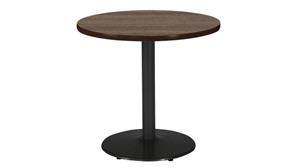 Cafeteria Tables KFI Seating 36"H x 30" Diameter Round Breakroom Table, Round Base