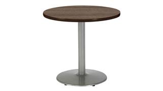 Cafeteria Tables KFI Seating 36" H x 30" Diameter Round Breakroom Table, Round Base