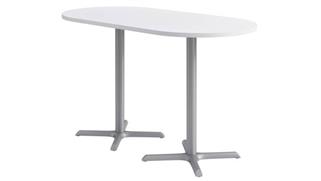 Pub & Bistro Tables KFI Seating 36in x 72in Racetrack, Bar Height, Pedestal Table