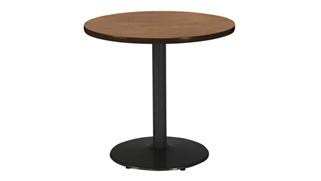 Cafeteria Tables KFI Seating 36"H x 36" Diameter Round Breakroom Table, Round Base