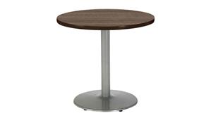 Cafeteria Tables KFI Seating 36" H x 36" Diameter Round Breakroom Table, Round Base