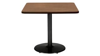 Cafeteria Tables KFI Seating 36"H x 36" W x 36" D Square Breakroom Table, Round Base
