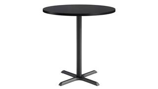 Pub & Bistro Tables KFI Seating 42in Round, Bar Height, Pedestal Table