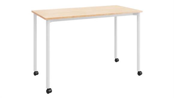 24in D x 48in W Office Desk with Casters