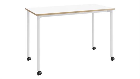 24in D x 48in W Office Desk with Casters