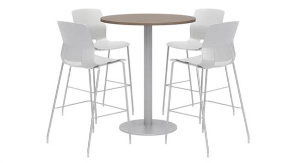 36in Round Bistro Table with 4 Stools