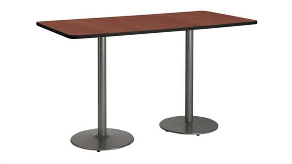 7ft x 42in W x 42in H Double Pedestal Table