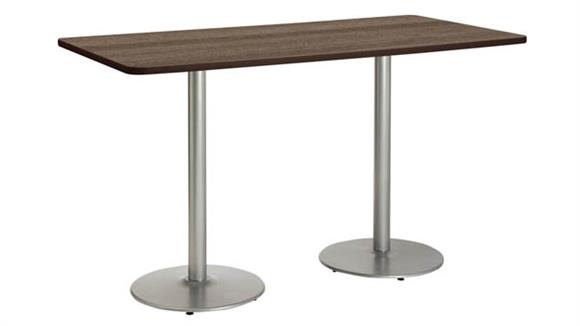 6ft W x 36in H x 36in D Conference Table, Round Base
