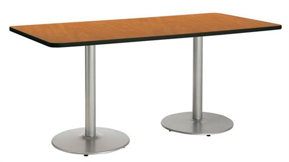 8ft W x 36in H x 42in D Conference Table, Round Base