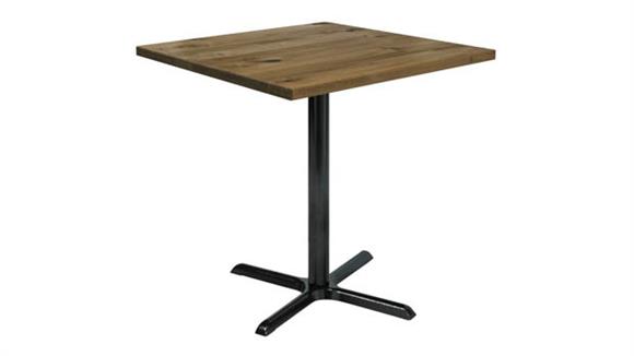 42in Square Vintage Wood Bistro Table