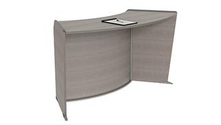 Reception Desks Linea Italia ADA Height Curved Laminate Reception Desk