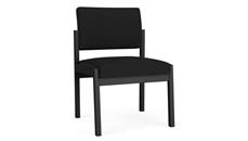 Side & Guest Chairs Lesro Armless Guest Steel Frame Chair in Standard Fabric