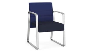 Side & Guest Chairs Lesro Guest Chair, Upholstered Seat, Upholstered Back, Sled Base