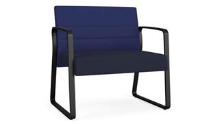 Big & Tall Lesro Bariatric Chair, Upholstered Seat, Upholstered Back, Sled Base