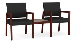 Side & Guest Chairs Lesro 2 Polyurethane Chairs with Connecting Center Table