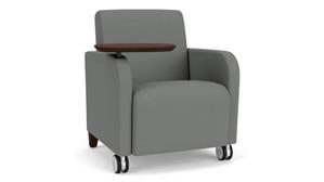 Side & Guest Chairs Lesro Guest Chair with Swivel Tablet and Casters