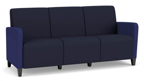 3 Seat Sofa, Upholstered Seat, Back and Arms