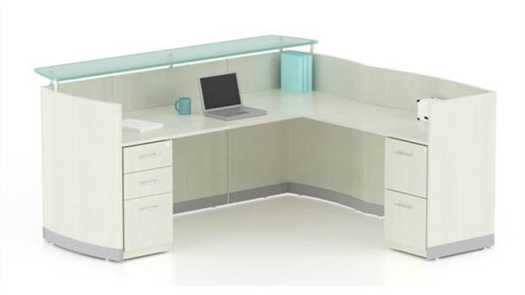 Reception Desks Mayline Office Furniture L Shaped Reception Desk