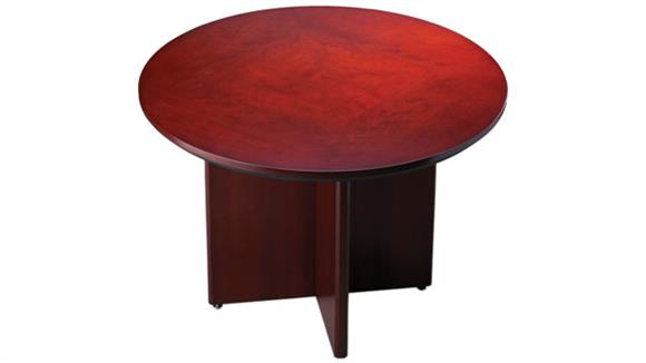Conference Tables Mayline Office Furniture Wood 42" Round Conference Table