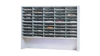 Mail Sorters Mayline Office Furniture 60" W 2 Tier Mail Sorter with Riser