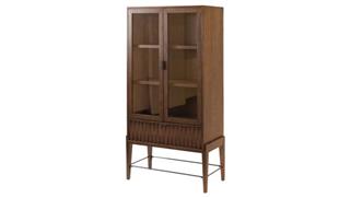 Bookcases Martin Furniture Glass Door Bookcase - Fully Assembled
