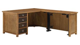 Adjustable Height Desks & Tables Martin Furniture L-Shaped Desk with Stand Up Return