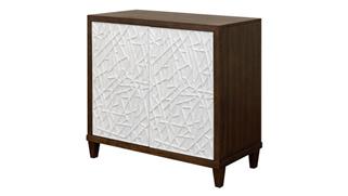 Storage Cabinets Martin Furniture Modern Wood 40in Console with Doors - Fully Assembled