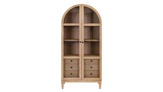 Display Cabinets Martin Furniture Arched Display Cabinet,  Fully Assembled