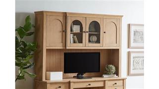 Hutches Martin Furniture Hutch With Doors, Fully Assembled