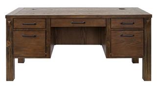 Executive Desks Martin Furniture Half Pedestal Desk - Assembled