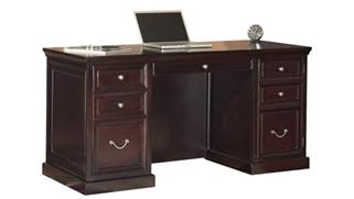 Executive Desks Martin Furniture Space Saver Double Pedestal Desk