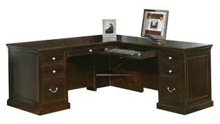 L Shaped Desks Martin Furniture L-Shaped Desk with Right Return
