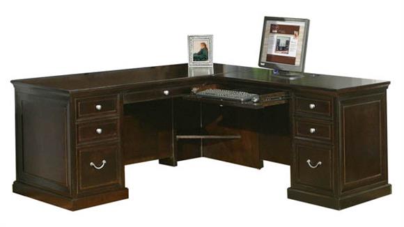 L Shaped Desks Martin Furniture L-Shaped Desk with Right Return