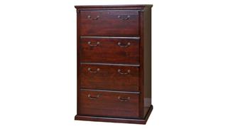 File Cabinets Lateral Martin Furniture 4 Drawer File Lateral File - Assembled
