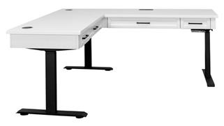 Adjustable Height Desks & Tables Martin Furniture Modern Electric Sit/Stand L-Desk