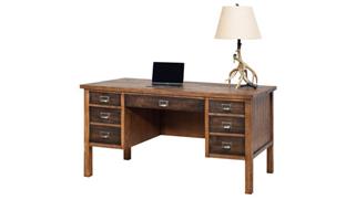 Executive Desks Martin Furniture 60in W Half Pedestal Desk
