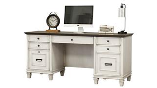 Executive Desks Martin Furniture 70in W Double Pedestal Desk