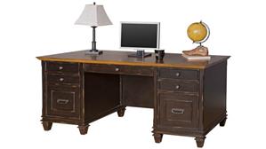 Executive Desks Martin Furniture 70" W Double Pedestal Desk