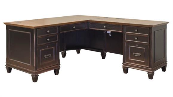 L Shaped Desks Martin Furniture Right Hand Facing L-Shaped Desk