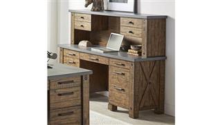 Office Credenzas Martin Furniture 68in W Credenza and Low Hutch - Assembled