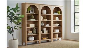 Bookcases Martin Furniture Open Bookcase Wall (3 Pieces) Fully Assembled